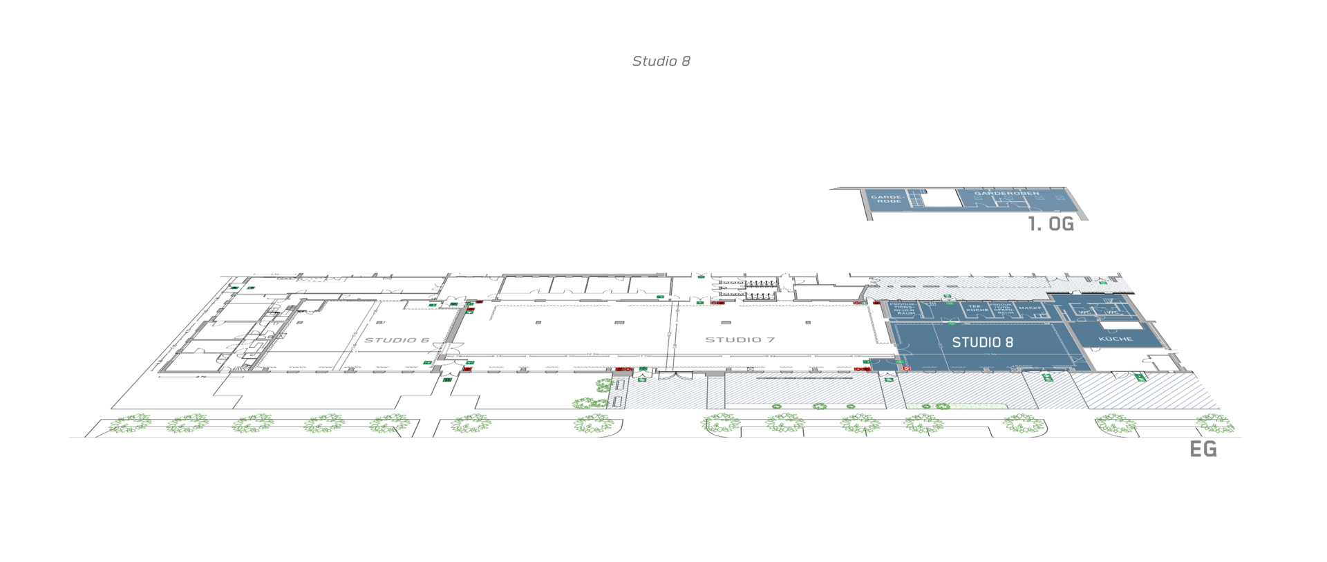 [Translate to Englisch:] Studioplan Studio 8